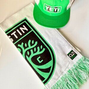 Austin FC 2021 Inaugural Supporter Bundle Scarf Hat Pin MLS Collectible Set